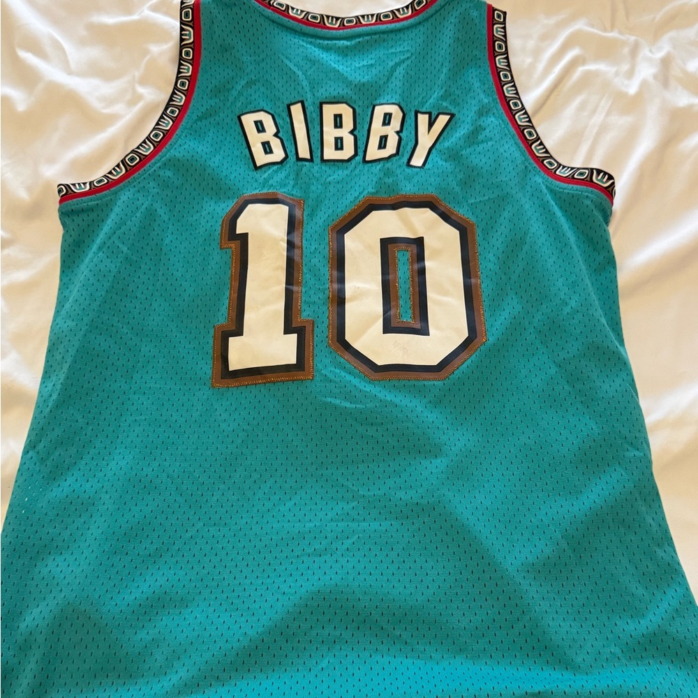 Mike Bibby Turquoise VancouverGrizzlies 1998/99 Hardwood Classic Swingman Jersey